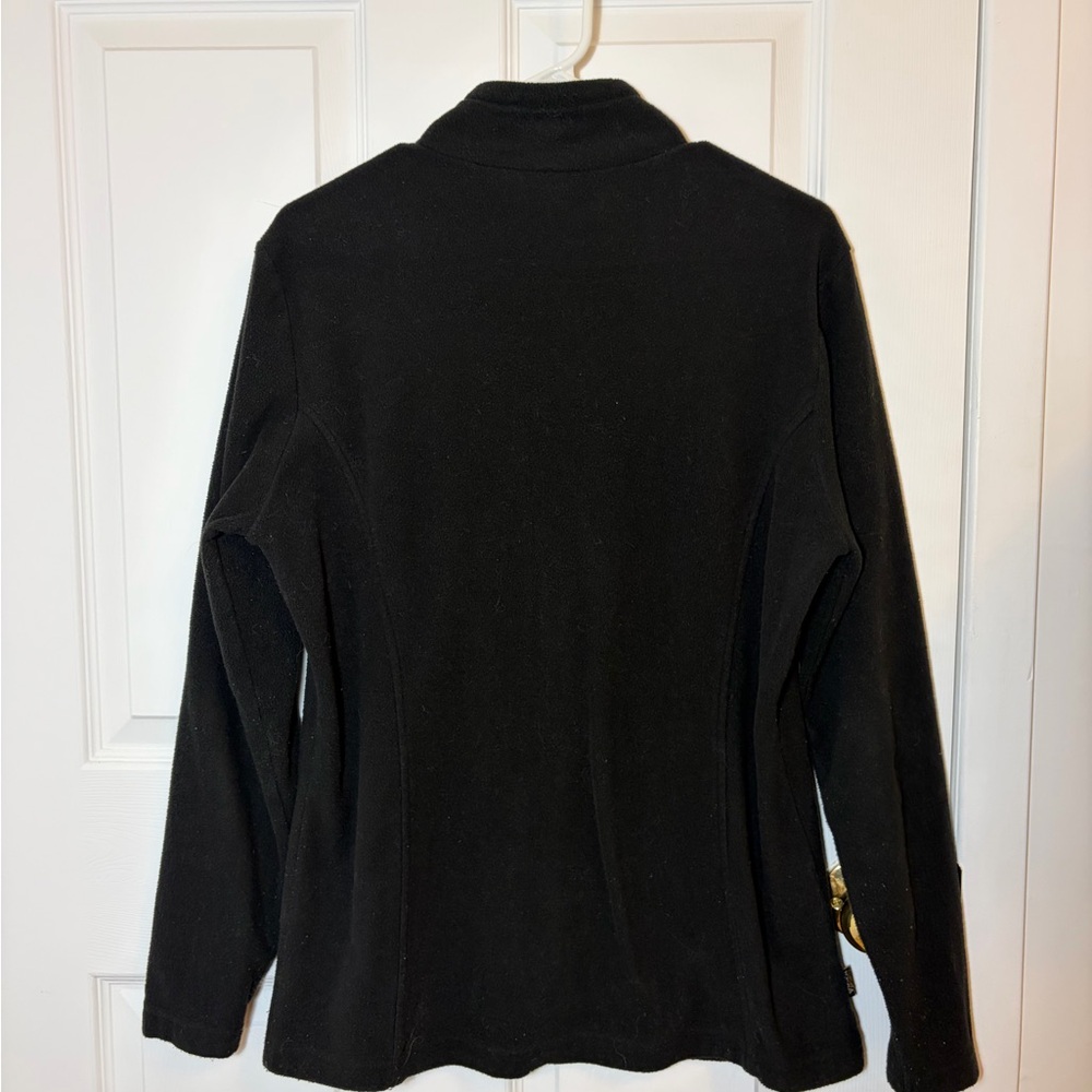 Black Women's Fleece Jacket - Picture 3 of 6